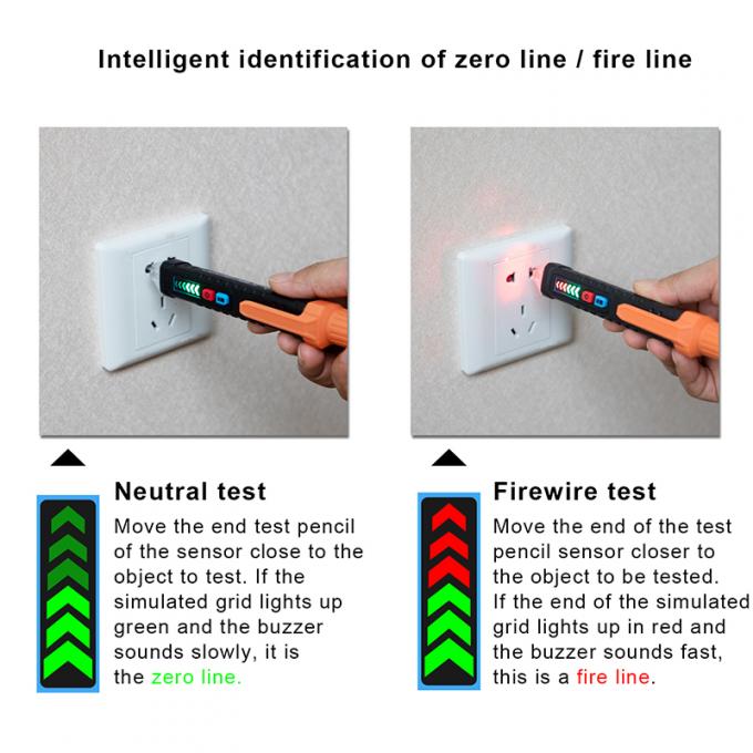 ABS Contactless Voltage Tester Pen 1000V Smart Sensitivity Adjustable