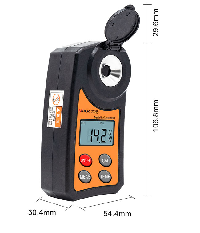 Digital Refractometer Multifunction Environment Meters For Food Industry