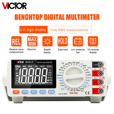 VC8045 II Table Top Multimeter 19999 Counts Electrician Transistor Capacitance Tester