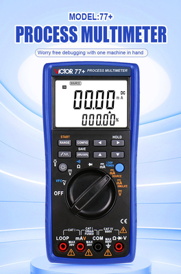 20mA Signal Output 24V Victor 77+ Process Meter 2 In 1 Digital Multimeter