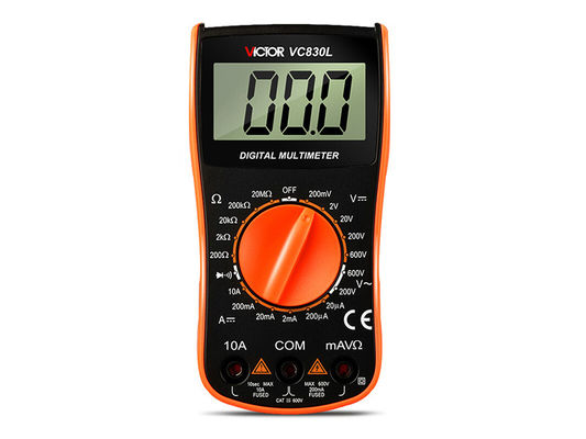 VC830L Manual Range VICTOR Digital Multimeter 1999 Counts Large Lcd Display small size pocket multimeter