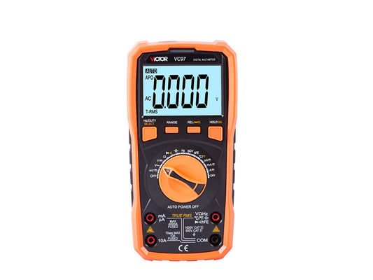 VC97 VICTOR 2021 VC97 VICTOR original factory True RMS Auto Ranging Digital Multimeter with 3999 LCD display NCV LIVE