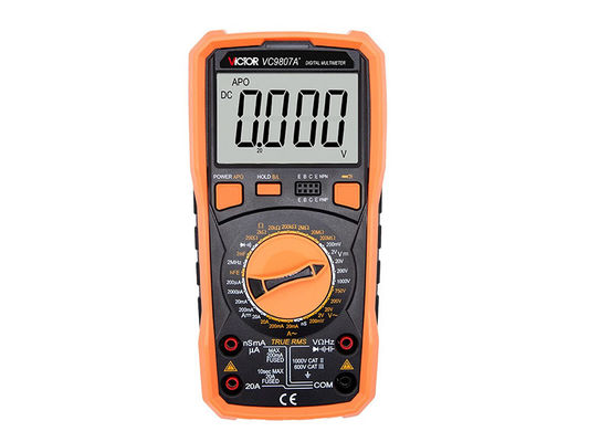 Voltage Current Manual Ranging Digital Multimeter LCD Display With Backlight