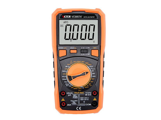 Voltage Current Manual Ranging Digital Multimeter LCD Display With Backlight