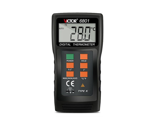 1999 Counts Industrial Digital Thermometer With Thermocouple Sensors