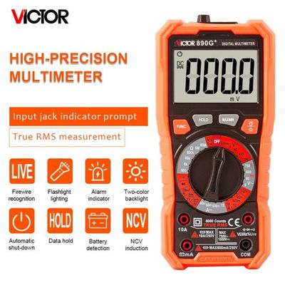 6000 Counts VICTOR 890G+ Manual Ranging Digital Multimeter EN61010-1 universal multimeter