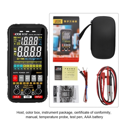 VICTOR 923E Digital Multmeter with colorful display Smart Auto range multimeter