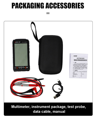 VICTOR 925 Digital Multimeter with Lithium Battery and Full Screen 9999 LCD Display