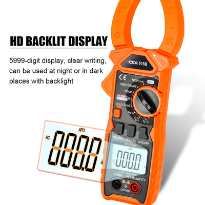 VICTOR 615B DC 1500V 1000A True RMS  AC DC Digital Clamp Multimeter with Live NCV solar energy clamp meter