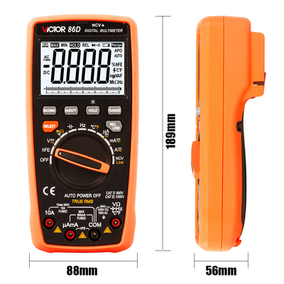 5999 Counts Auto Ranging Digital Multimeter With Usb Output LCD Display New USB Multimeter