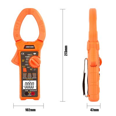 AC digital clamp meter New 6052 clamp meters 5999 AC2000A with Max/Min NCV V.F.C multimeter clamp meter