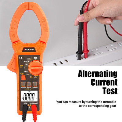 AC digital clamp meter New 6052 clamp meters 5999 AC2000A with Max/Min NCV V.F.C multimeter clamp meter