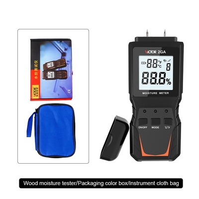 VICTOR 2GA Digital Wood Moisture Meter Handheld Humidity Meter