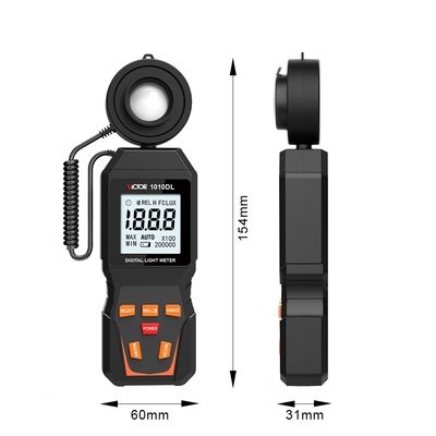 VICTOR 1010D+ Digital Light Meter Lux meter 0~200000lux cheap light illuminance lux meter for LED