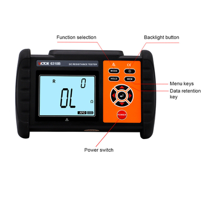 VICTOR  6310B DC Low Resistance Tester four-wire measurement 300k OHM USB data upload resolution 1uOHM