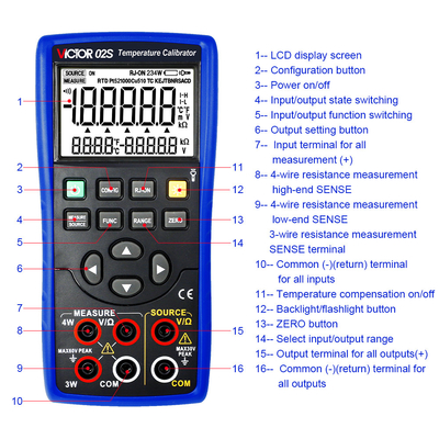 RTD Calibrator Thermocouple Multifunction Process Calibrator Temperature Calibrator Tc and RTD calibrator