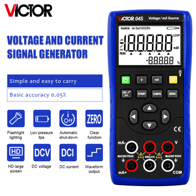 VICTOR 04S Voltage/mA Source calibrator tester Temperature calibrator simulator source transmitter calibrrator