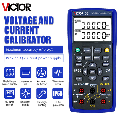 VICTOR 06 V/mA calibrator measure DCV DCA simulating output DC voltage, DC current
