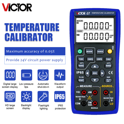 VICTOR 07 Temperature Calibrator Multi-function process calibrator thermocouple calibrator