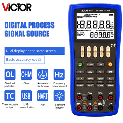 VICTOR 11+ Process Signal Source  handheld calibrator process calibrator multimeter digital calibrator