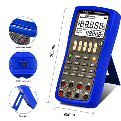 VICTOR 11+ Process Signal Source  handheld calibrator process calibrator multimeter digital calibrator
