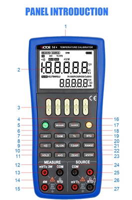VICTOR14+ temperature calibrator RTD Measurement Multifunction Process Calibrator