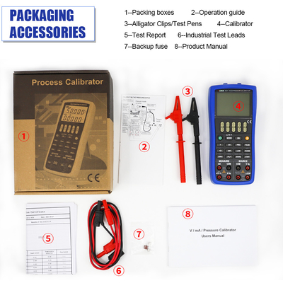 VICTOR15+ Multifunction Process Calibrator Handheld Battery-Operated Instrument for Measuring and Sourcing Parameters with Pressure Calibration
