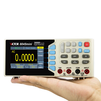 VICTOR 8045mini  mini size Table Top Multimeter 30000 Counts DMM bench type multimeter with colorful display