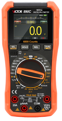 VICTOR 890D+ Digital Multimeter with TFT screen 6000 counts display