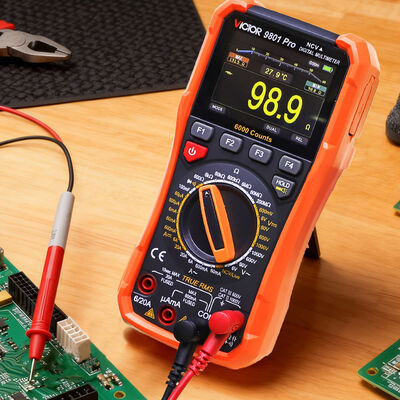 VICTOR 9801Pro Digital Multimeter with TFT screen 6000 counts display
