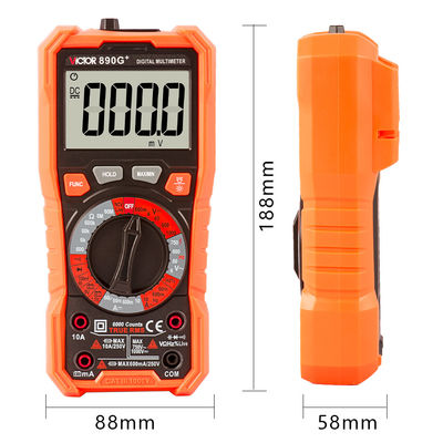 6000 Counts VICTOR 890G+ Manual Ranging Digital Multimeter EN61010-1 universal multimeter