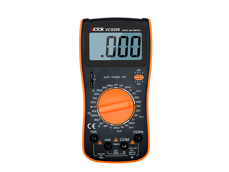 Visual Multimeter VC9208 Manual Range Digital Multimeter LCD Display With Backlight