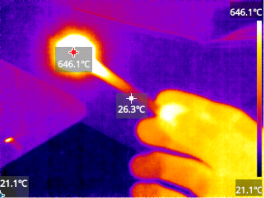 IP54 Водонепроницаемый портативный инфракрасный термометр 320x240 Разрешение 0