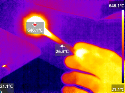 IP54 Водонепроницаемый портативный инфракрасный термометр 320x240 Разрешение 5