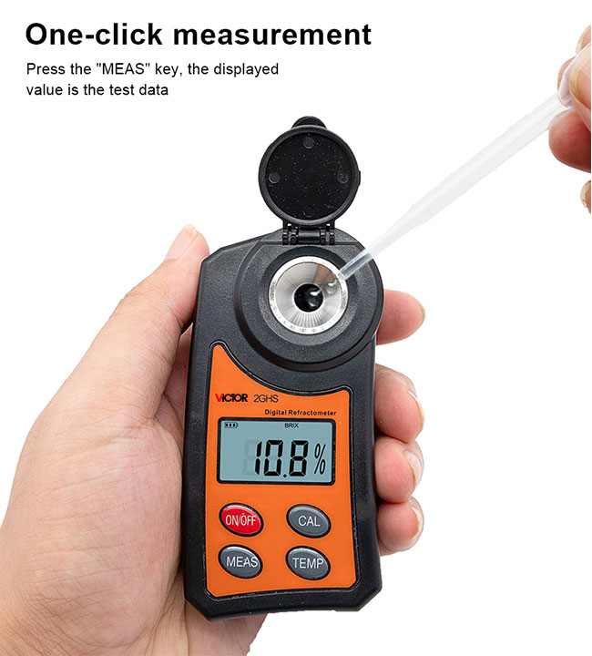 Digital Refractometer Multifunction Environment Meters For Food Industry