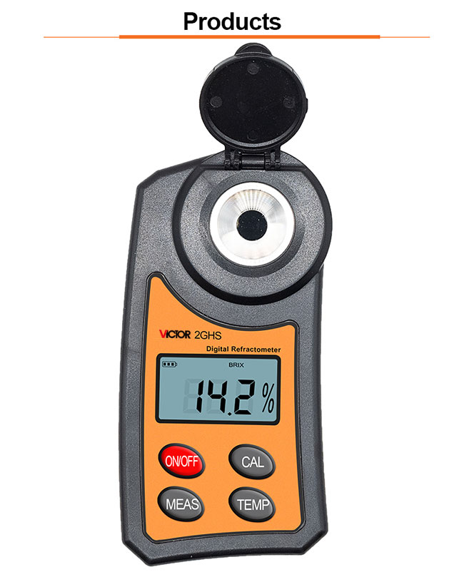 Digital Refractometer Multifunction Environment Meters For Food Industry