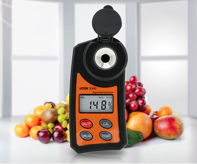 Digital Refractometer Multifunction Environment Meters For Food Industry