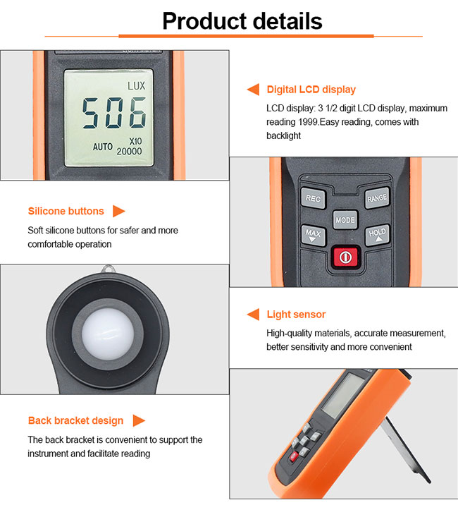 200000 LUX Multifunction Environment Meters