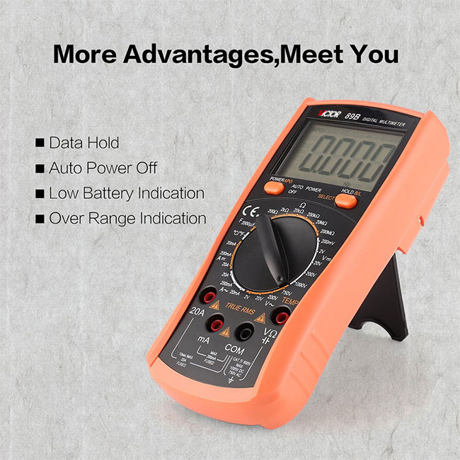 Intelligent Manual Ranging Digital Multimeter 2000 Counts