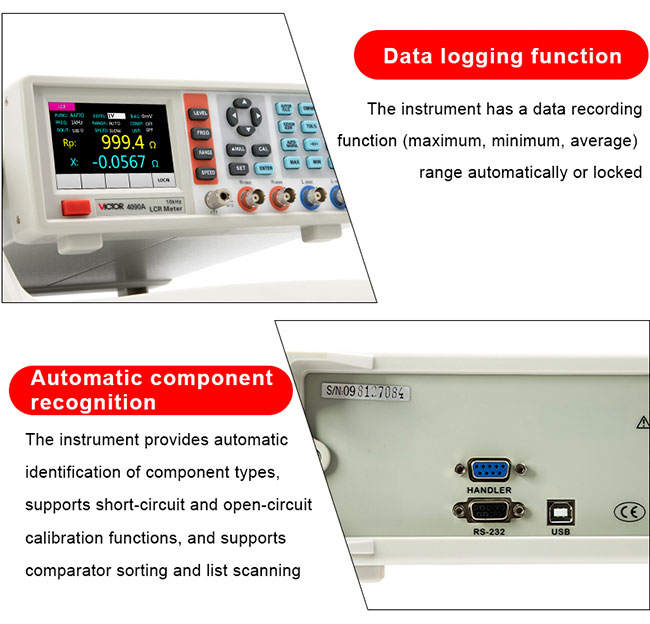 Desktop LCR Digital Meters With Automatic Balance Bridge Principle