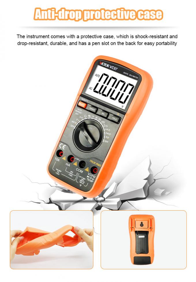 VC97 VICTOR Digital Multimeter 3999 LCD Display auto range digital multimeter VICTOR original