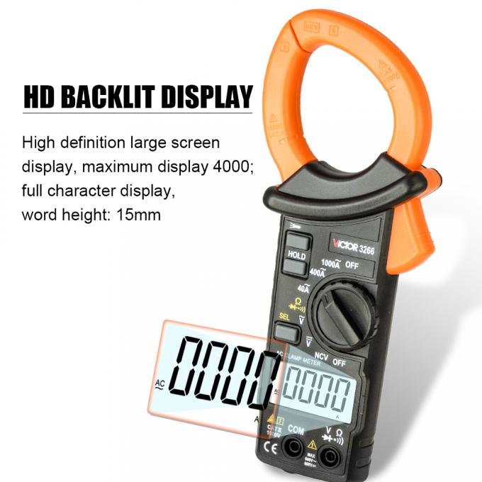 VICTOR 3266 HIGH-PRECISION DIGITAL CLAMP METER large screen display maximum display 4000 word height 15m 3