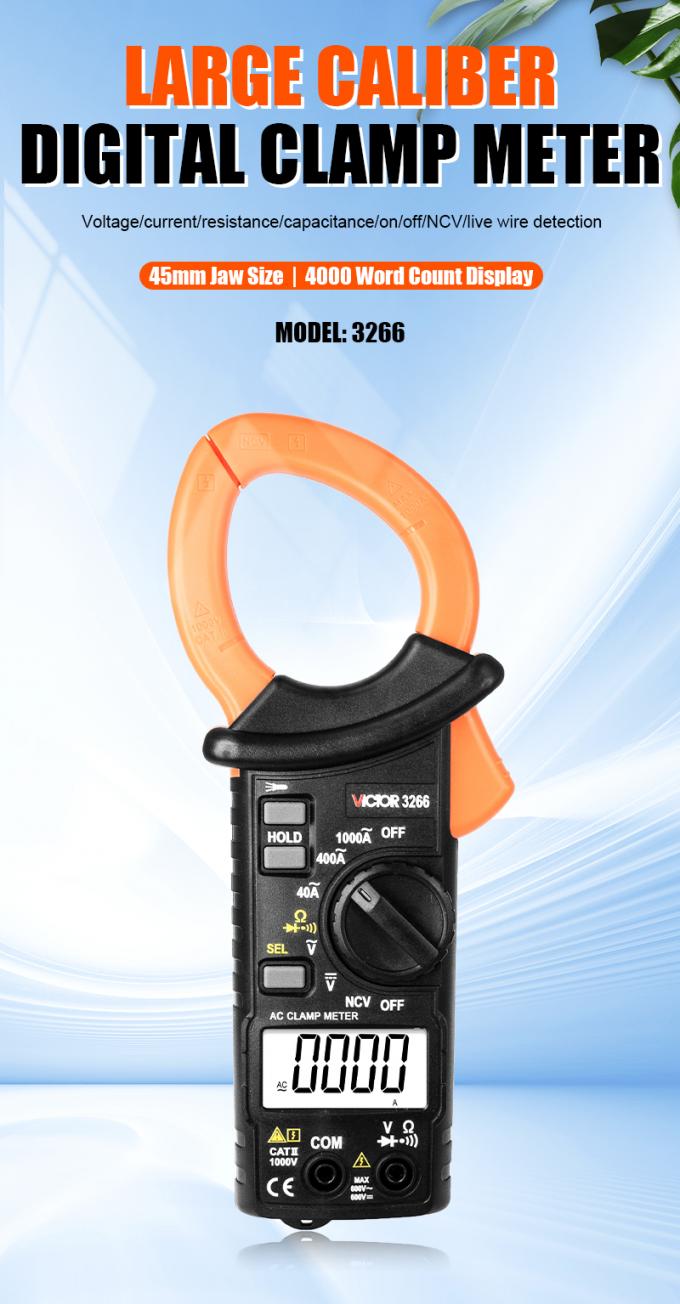 VICTOR 3266 HIGH-PRECISION DIGITAL CLAMP METER large screen display maximum display 4000 word height 15m 4