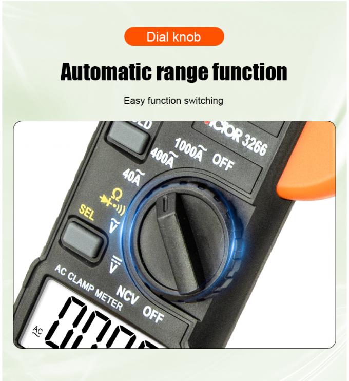 VICTOR 3266 HIGH-PRECISION DIGITAL CLAMP METER large screen display maximum display 4000 word height 15m 7