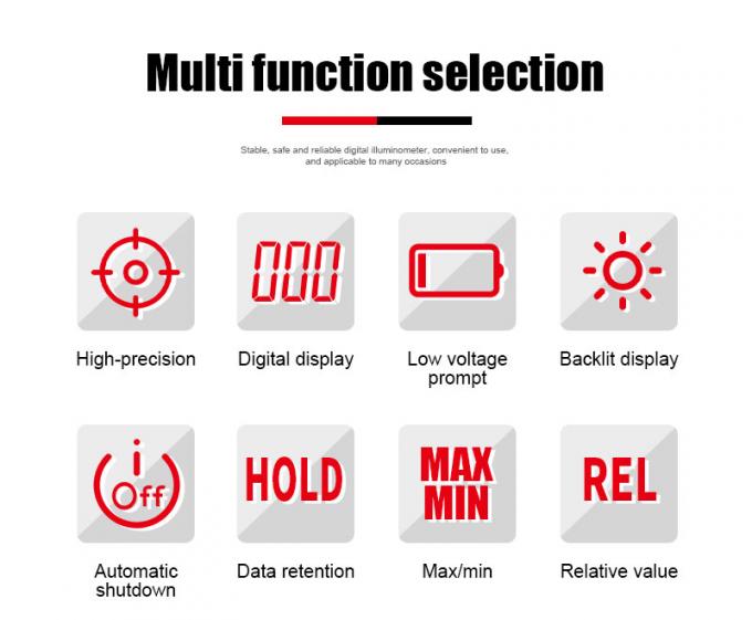VICTOR 1010D+ Digital Light Meter Lux meter 0~200000lux cheap light illuminance lux meter for LED 5
