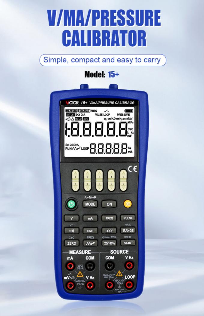 VICTOR15+ Multifunction Process Calibrator Handheld Battery-Operated ...
